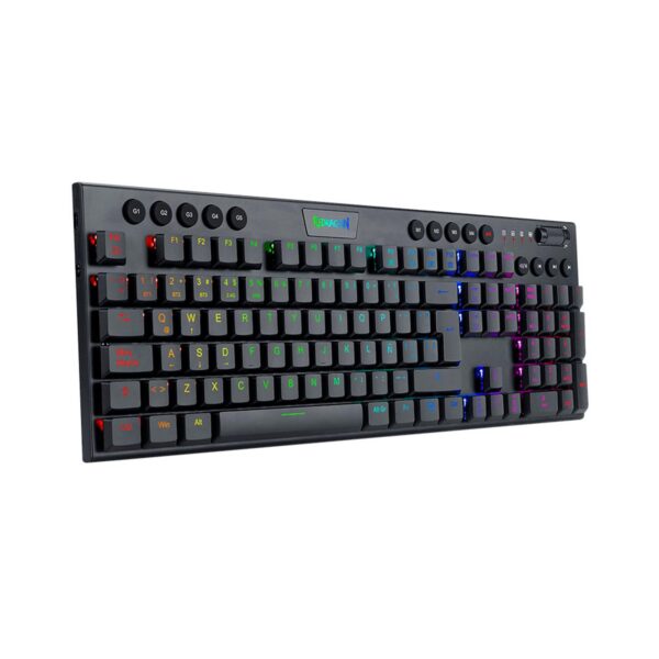 Teclado Gamer Redragon Horus Fs Wireless Spanish K618 Rgb Sp Blue Switch - Imagen 3