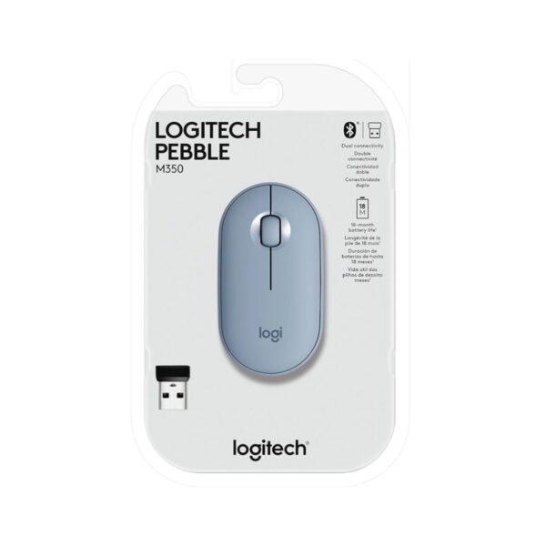 Mouse Logitech Pebble M350 Silent Wireless/Bluetooth Grey