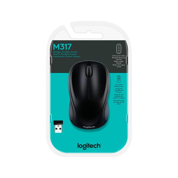 Mouse Logitech M317 Wireless Black