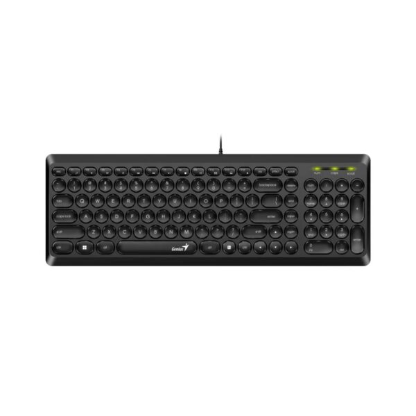 Teclado Genius Slimstar Q200 Usb Multimedia Black - Imagen 2