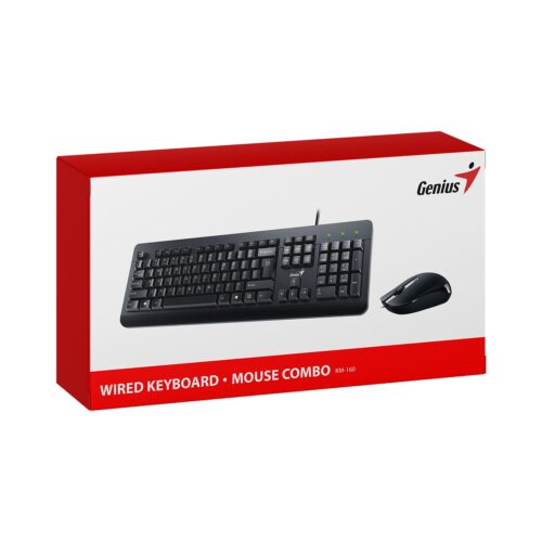 Teclado Genius+Mouse Km-160 Usb Black