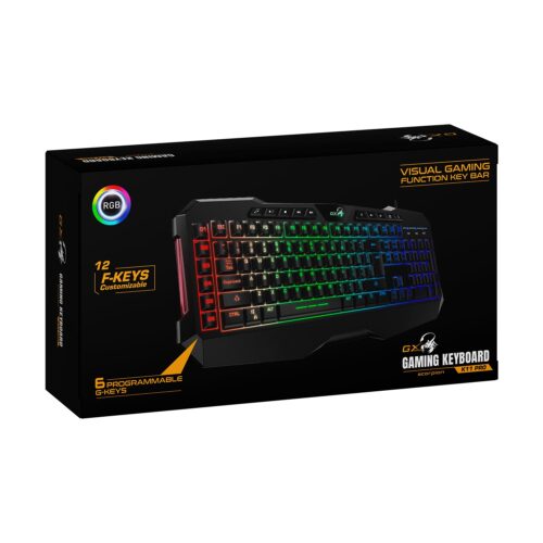 Teclado Genius Gx Scorpion K11 Pro Gaming Rgb Led Usb Black