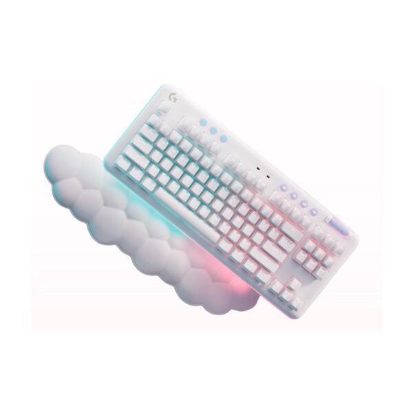 Teclado Gamer Logitech G715 Tkl Wireless Mechanical Linear Rgb White Aurora Collection - Imagen 4