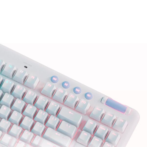 Teclado Gamer Logitech G715 Tkl Wireless Mechanical Linear Rgb White Aurora Collection - Imagen 5