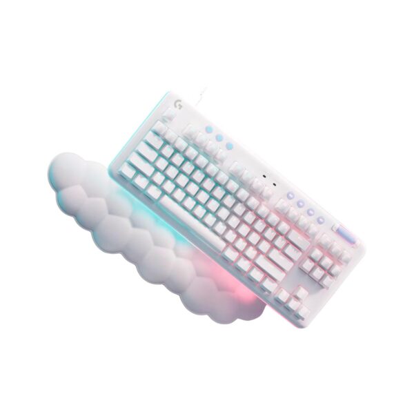 Teclado Gamer Logitech G713 Tkl Mechanical Linear Rgb Rest White Aurora Collection - Imagen 4