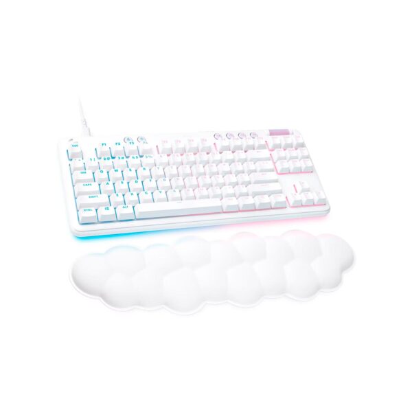 Teclado Gamer Logitech G713 Tkl Mechanical Linear Rgb Rest White Aurora Collection - Imagen 5