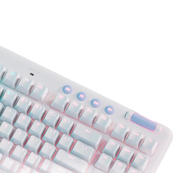 Teclado Gamer Logitech G715 Tkl Wireless Mecanical Tactile Rgb White Aurora Collection - Imagen 5