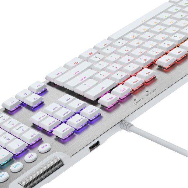 Teclado Gamer Logitech G815 Tactile Lightsync Rgb White - Imagen 3