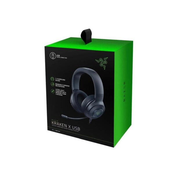 Audifono Gamer C/Microf Razer Kraken X Usb 7.1 PC Black