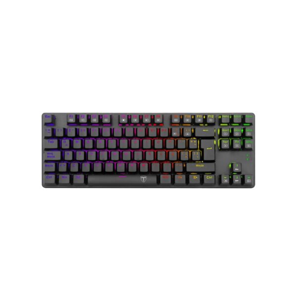 Teclado Gamer T-Dagger Bora Black Rgb Spanish Tgk315 Rd Sp Red Switch