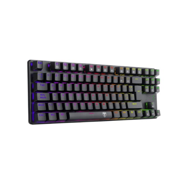 Teclado Gamer T-Dagger Bora Black Rgb Spanish Tgk315 Rd Sp Red Switch - Imagen 2