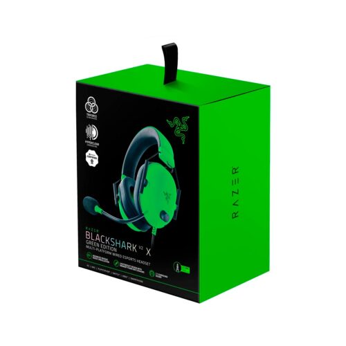 Audifono Gamer C/Microf Razer Blackshark V2 X Multi-Platform 7.1 Green Edition Model