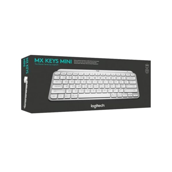 Teclado Logitech Mx Keys Mini Multi-Device Bt Iluminado Pale Grey Sp