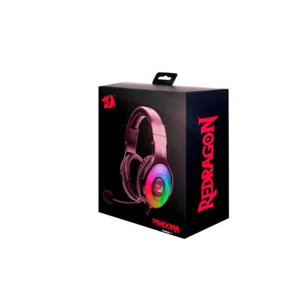 Auriculares Gamer Redragon Pandora 2-Black Model H350Rgb-1(3.5Mm+Usb) - Imagen 5