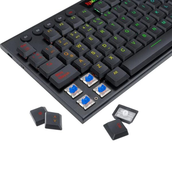 Teclado Gamer Redragon Horus Tkl Black Wireless Spanish K621-Rgb-Sp Blue Switch - Imagen 4