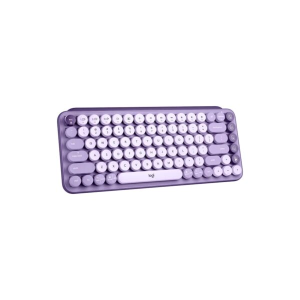 Teclado Logitech Pop Keys Multi-Device Wireless/Bt Cosmos Lavender Lila - Imagen 3