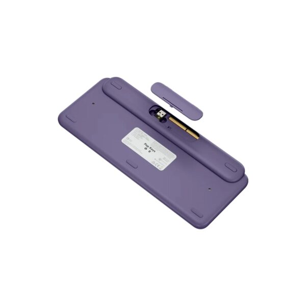 Teclado Logitech Pop Keys Multi-Device Wireless/Bt Cosmos Lavender Lila - Imagen 6