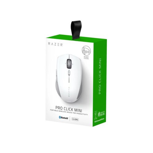 Mouse Gamer Razer Pro Click Mini Mobile Wireless 1200 Dpi 2.4Ghz/Bluetooth White