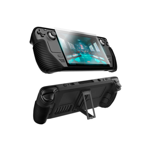 Nyko Armor Case Protective Grip Case With Kick Stand Steam Deck Black - Imagen 2