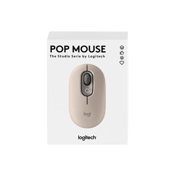 Mouse Pop Logitech Bluetooth Mist Sand Gray