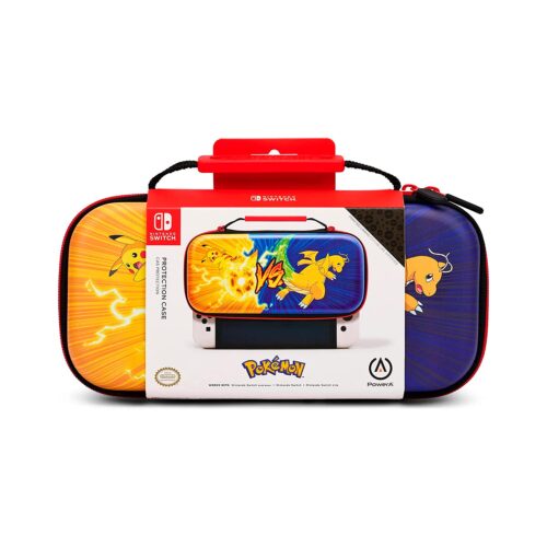 Estuche Protector Rainbow Para Nintendo Switch Pikachu Vs Dragonote