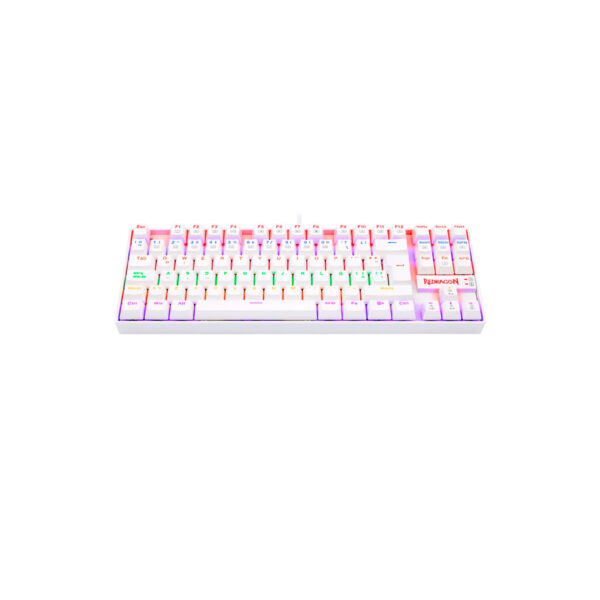 Teclado Gamer Redragon Kumara Rainbow Spanish K552W KR SP White Red Switch TKL - Imagen 2