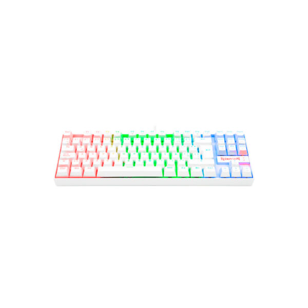 Teclado Gamer Redragon Kumara K552W Rgb White Spanish Red Switch TKL - Imagen 2