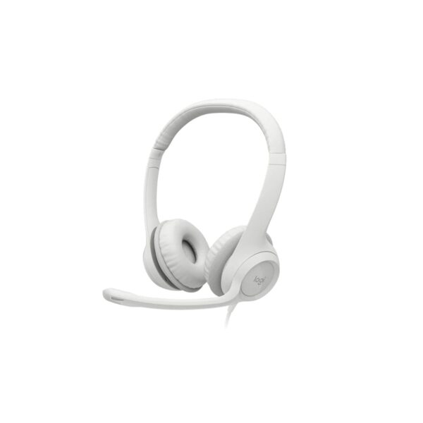 Audifono C/Microf Logitech H390 Usb Noise Cancelling White - Imagen 2