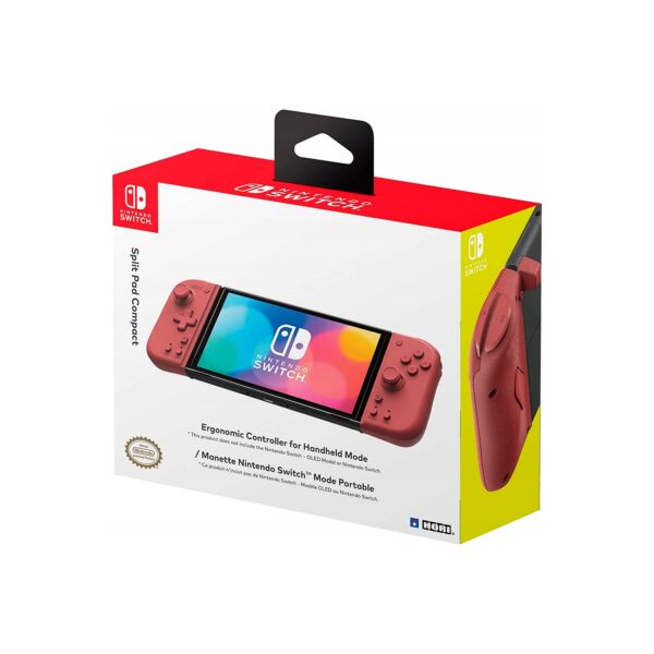 Mando Hori Split Pad Compact para Nintendo Switch Apricot Red