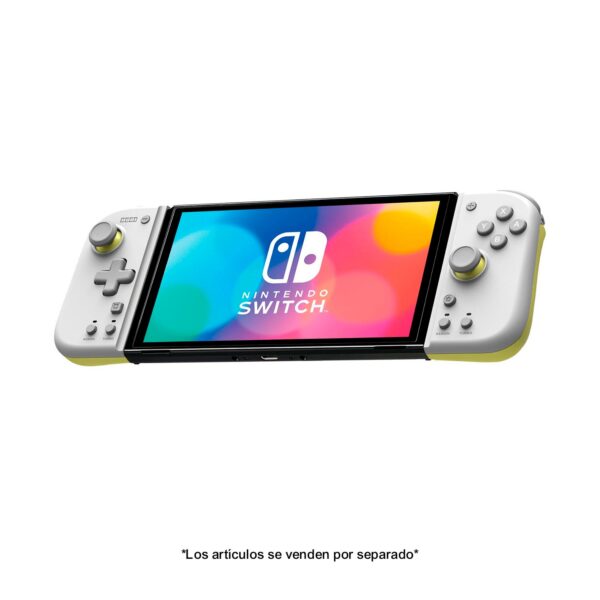 Mando Hori Split Pad Compact para Nintendo Switch Light Gray &Yellow - Imagen 2