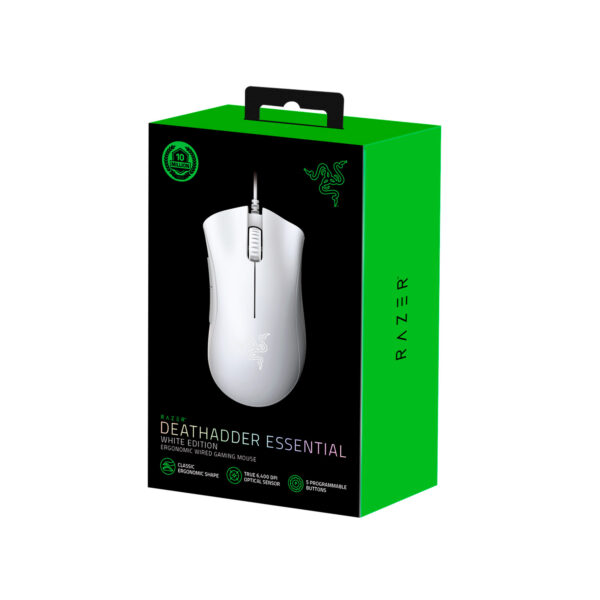 Mouse Razer Deathadder Essential 6400 Dpi-White