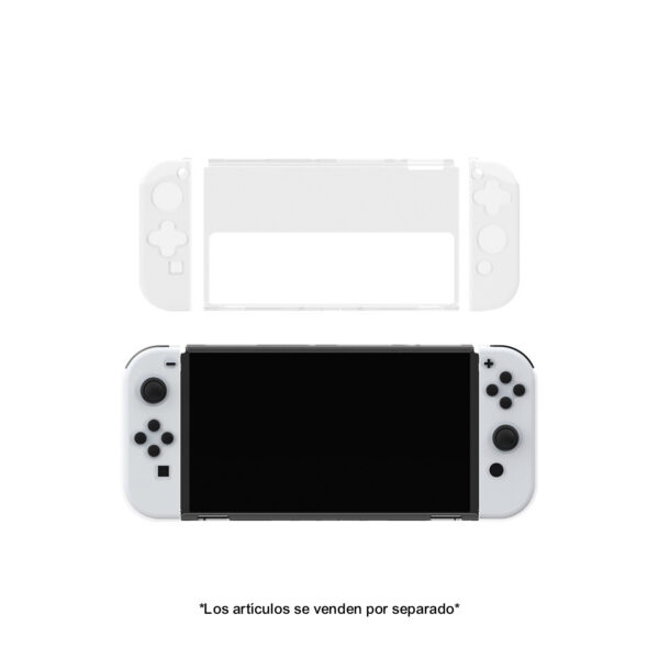 Case Protector Dobe Consola Nintendo Switch Oled Transparente - Imagen 3