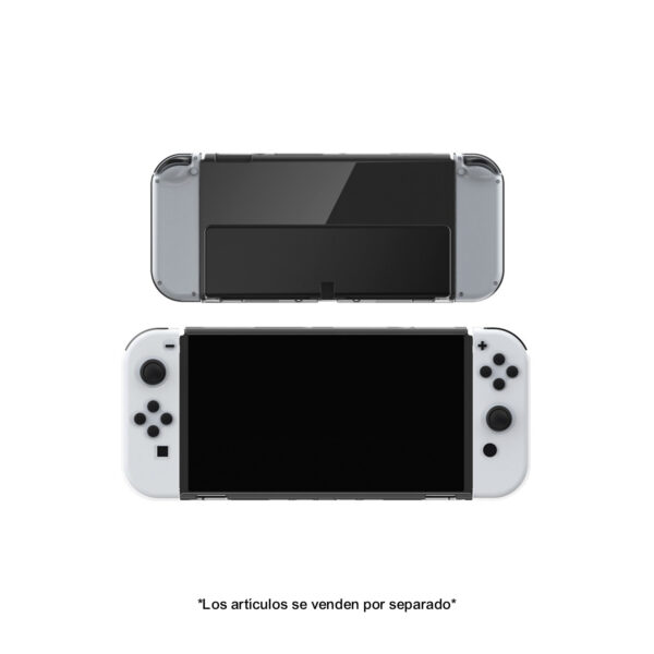 Case Protector Dobe Consola Nintendo Switch Oled Transparente - Imagen 4