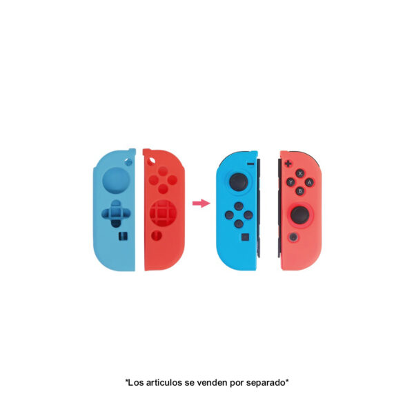 Kit Protector Dobe Silicona Para Joy Con N-switch + Antipolvo Ryc - Imagen 3