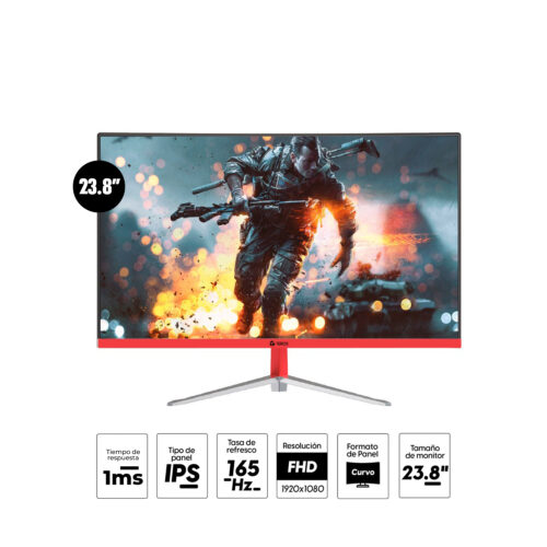 Monitor Gaming Teros Te-2470G 23.8″ Curvo Ips Fhd 165Hz 1Ms