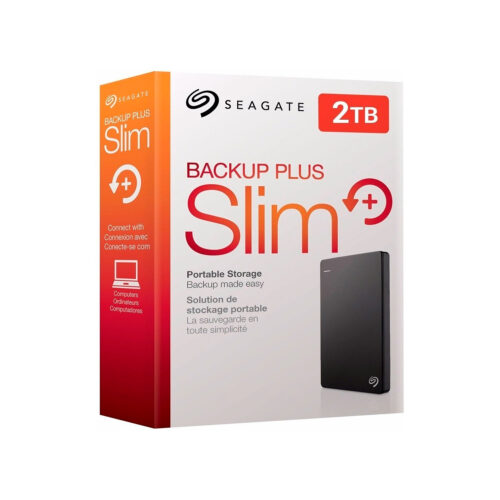 Disco Duro Externo Seagate Expansion 2TB Backup Plus Slim