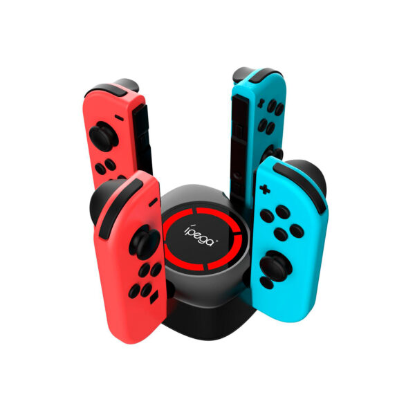 Base Cargador 4 En 1 Para Joy-Con Nintendo Switch - Imagen 4