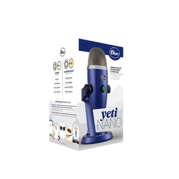 Microfono Blue Yeti Nano Usb Streaming Cardiod/Omni - Blue