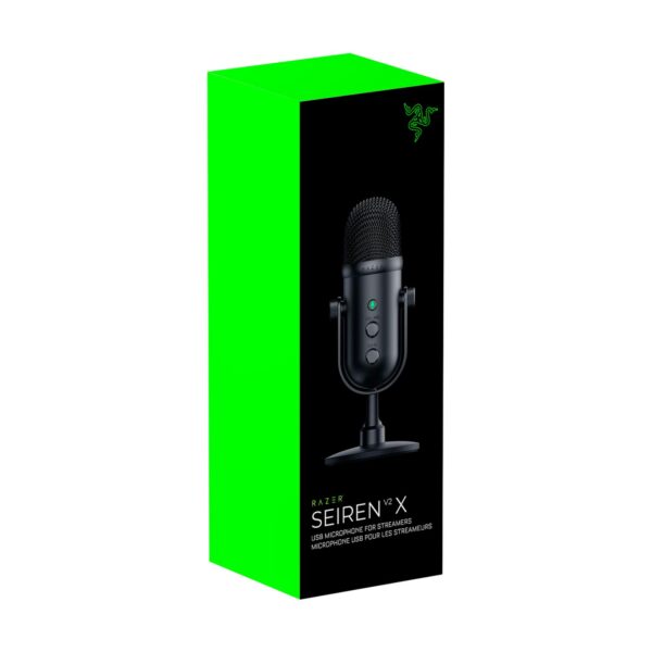 Microfono Gamer Razer Seiren V2 X Usb Streaming Black