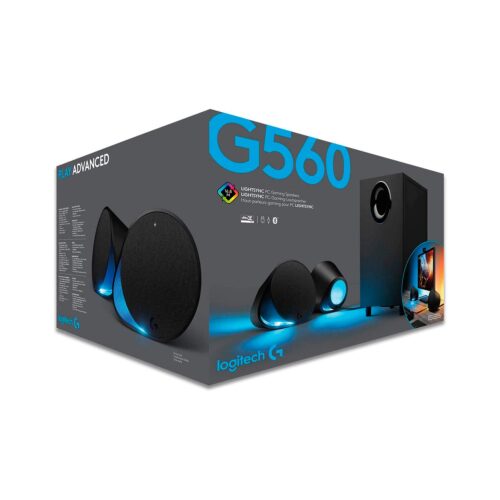 Parlante Gamer Logitech G560 2.1 Rgb 120W Usb Model Black