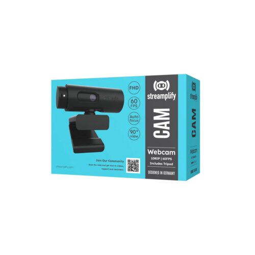 Camara Wed Streamplify Cam-Fhd-2M60-Bk 1080P-60Fps-Black