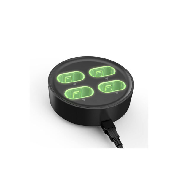 Base Cargador Dobe + 4 Baterias Recargable Para Mando X-Series S/X/X-One/S/X Negro - Imagen 2
