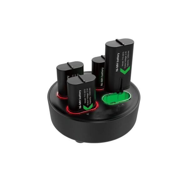 Base Cargador Dobe + 4 Baterias Recargable Para Mando X-Series S/X/X-One/S/X Negro - Imagen 3
