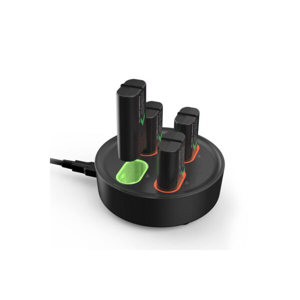 Base Cargador Dobe + 4 Baterias Recargable Para Mando X-Series S/X/X-One/S/X Negro - Imagen 5