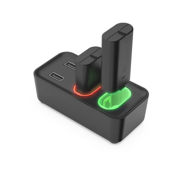 Base Cargador Dobe + 2 Baterias Recargable Para Mando X-Series S/X/X-One/S/X Negro - Imagen 2