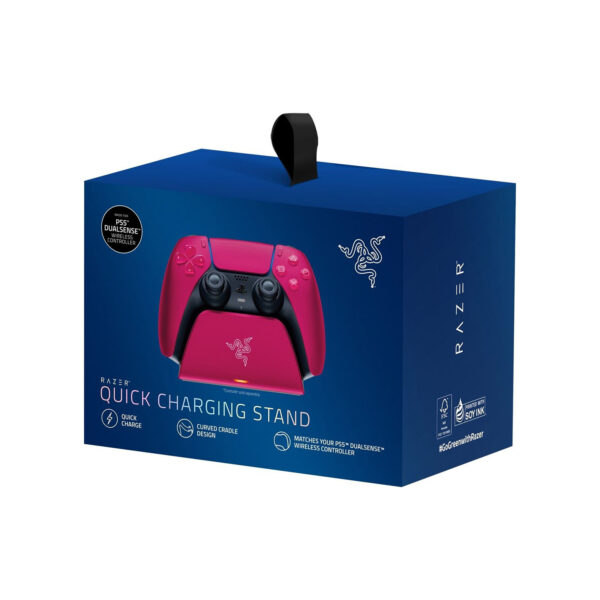 Cargador Razer Quick Charging Stand P/Control PS5 Usb-C 10W Red