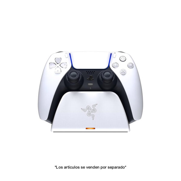 Cargador Razer Quick Charging Stand P/Control PS5 Usb-C 10W White - Imagen 3