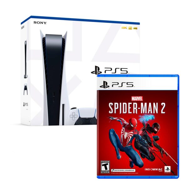 Consola Ps5 Con Lector De Discos + Spider Man 2
