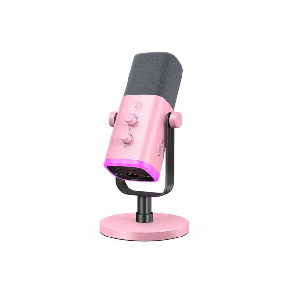 Micrófono Dinamico Fifine Am8 Pink Dinámico