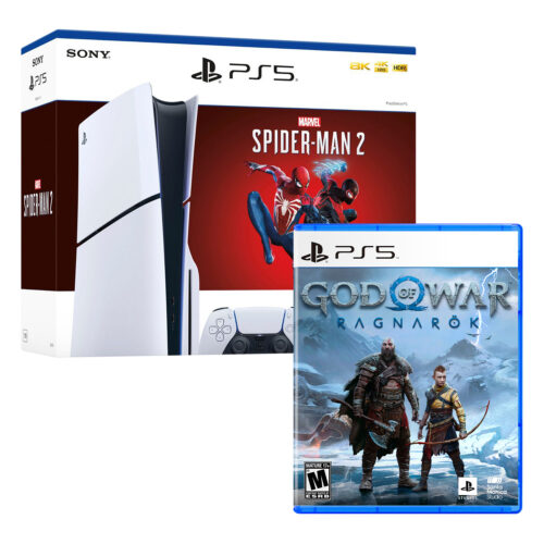 Consola Ps5 Slim Bundle Spiderman 2 + God Of War Ragnarok